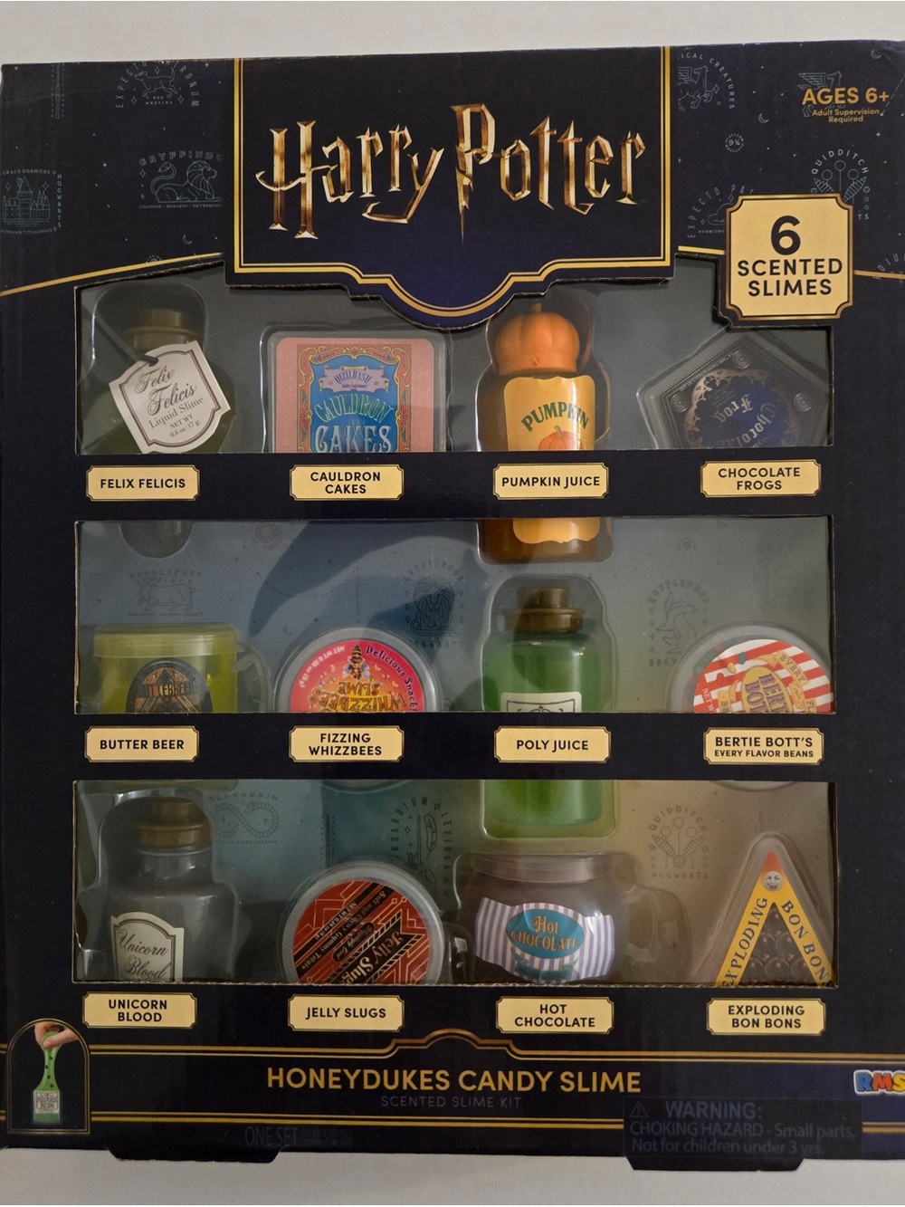 Harry Potter Honeydukes Candy Slime Kit – 6 Scented Slimes ✨